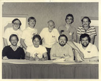 Top Row:  Tony Wike, Shelton Drum, Sam Grainger, Butch Guice, Pat Broderick; Bottom Row:  Mike Zeck, Romeo Tanghal, Marv Wolfman, George Perez.